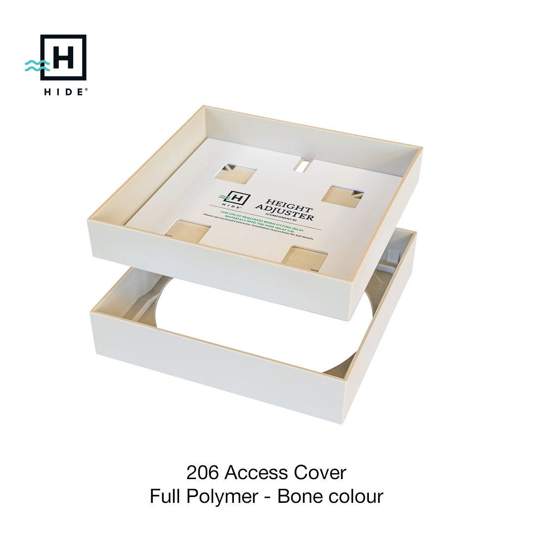 HIDE Access Cover No Earthing Required Bone Colour