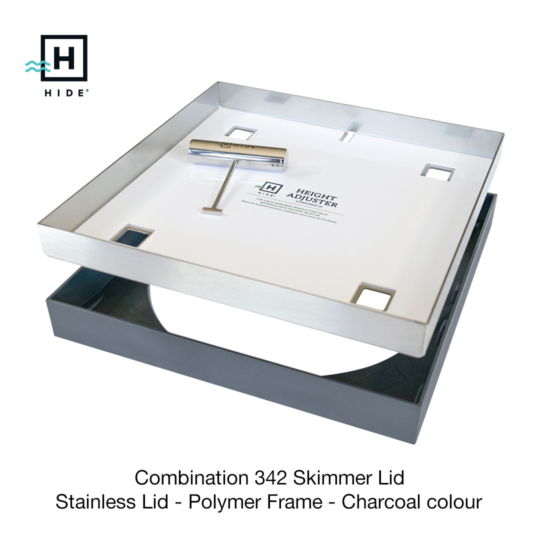 HIDE Skimmer Kit - Stainless Steel - Charcoal