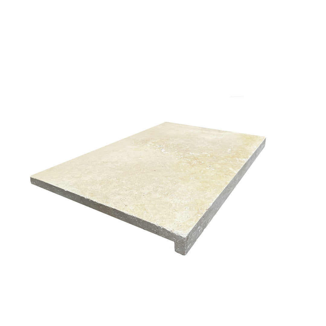Travertine Pool Coping Drop Face in Classic 20mm