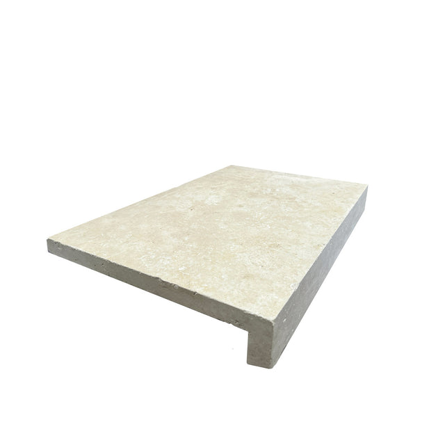 Travertine Pool Coping Drop Face in Classic 30mm