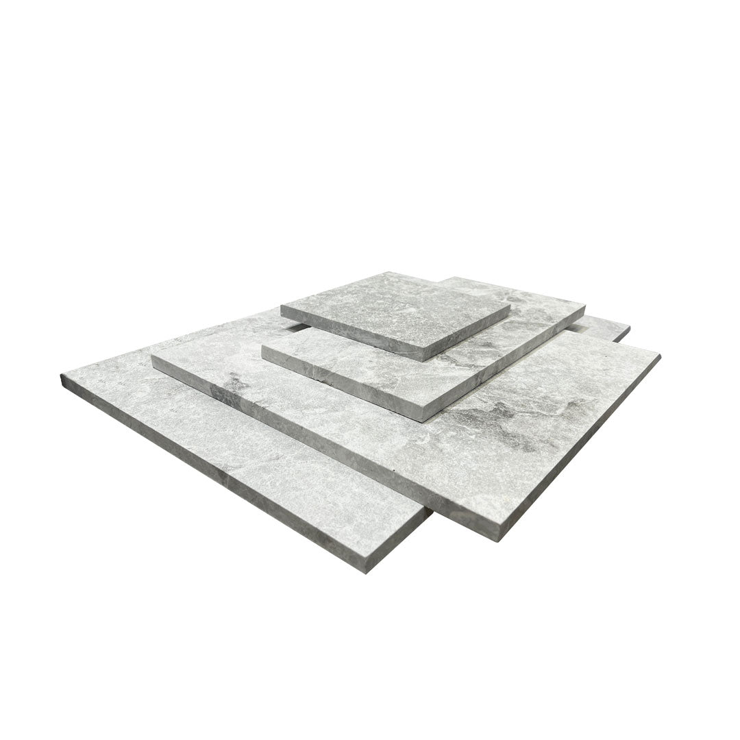 Tundra Grey Limestone French Pattern Tile Sizes