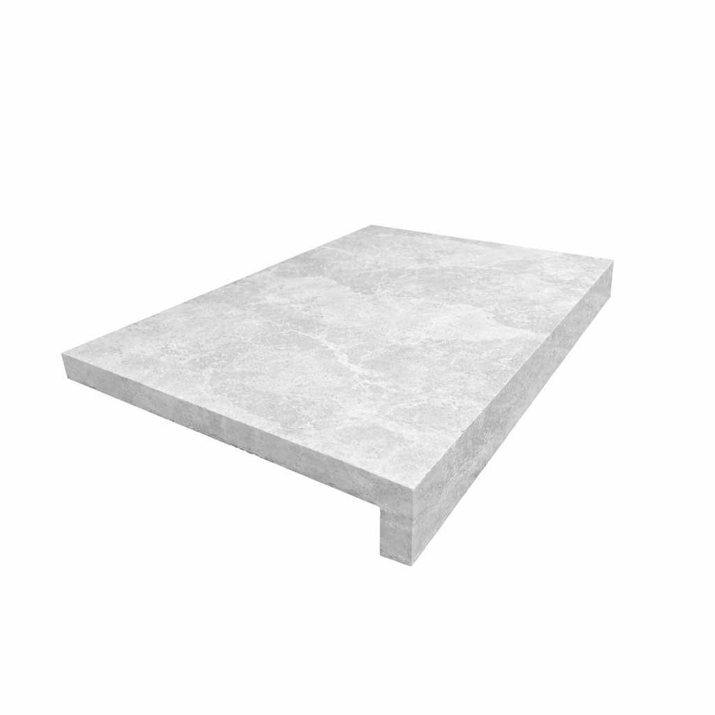 Vale Grey Pool Coping Dropface Tiles 30mm - No Joins - No Glue