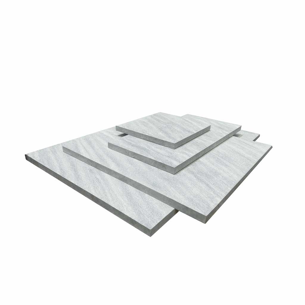 Vale Grey French Pattern Tiles Stacked Vertically