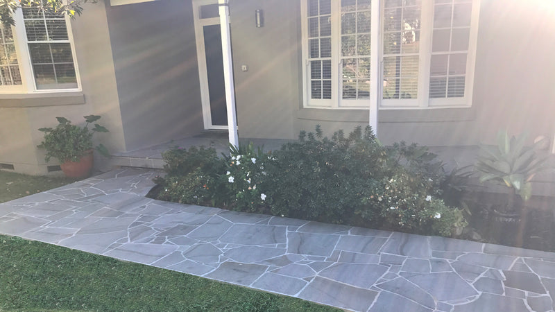 blue stone crazy paving