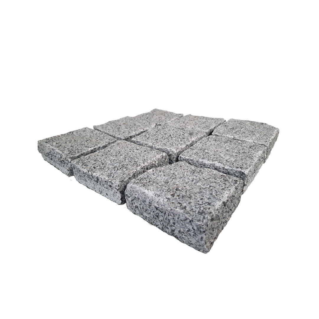 Grey Granite Cobble Paving Natural Split
