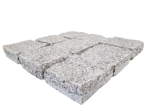 White Granite Cobblestones Natural Split