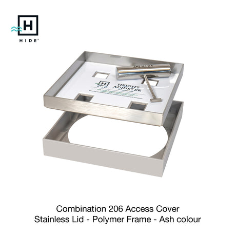 HIDE Access Cover No Earthing required Ash 