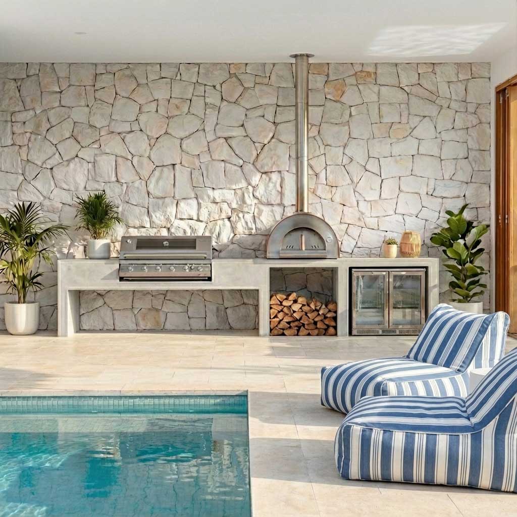 Cadiz White Stone Cladding – Seize Luxury Walls Instantly