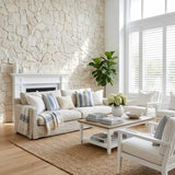 Interior Stone Wall Cladding with Cadiz White