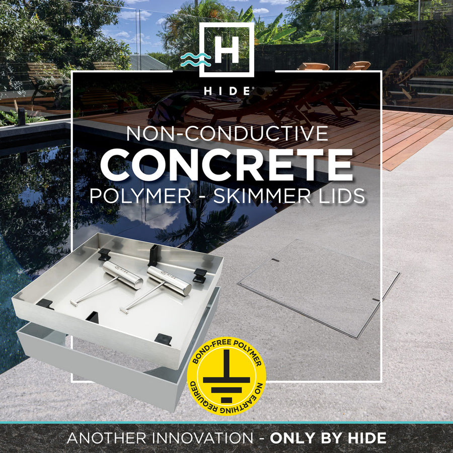 HIDE Concrete Skimmer Lid and Access Covers | No Earthing Required