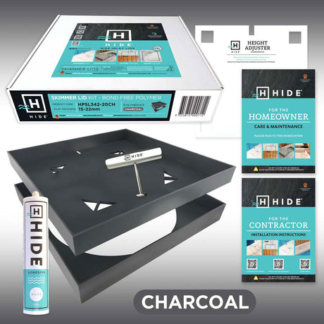 HIDE Skimmer Lid Kit Full Polymer Charcoal