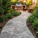 Silver Travertine Garden Pathway 