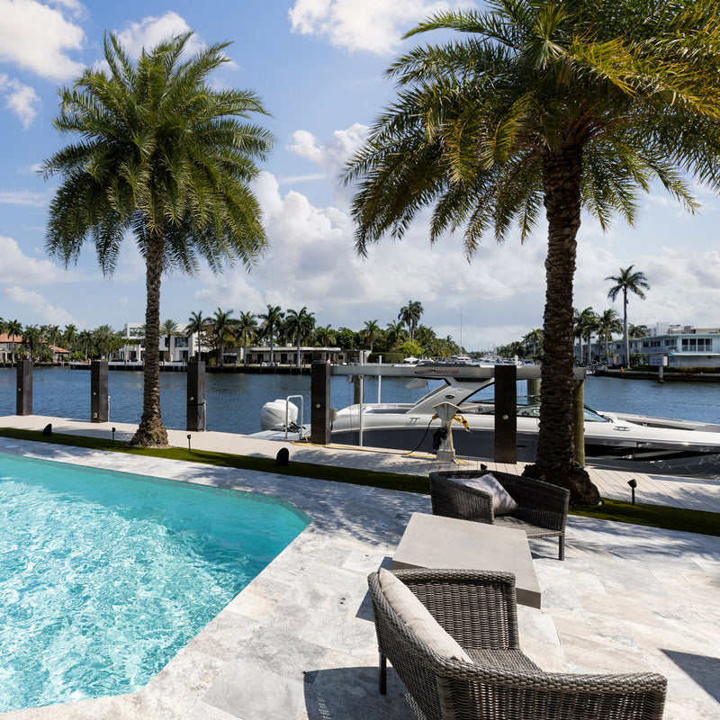 Travertine Pool Coping
