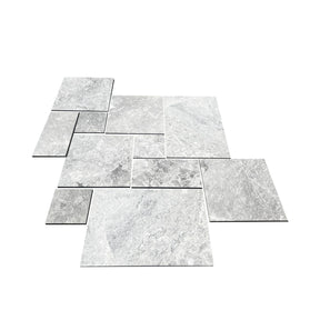 Tundra Grey Limestone French Pattern Set Diagram