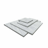 Vale Grey French Pattern Tiles Stacked Vertically