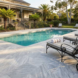 Grey Limestone Dropface Pool Coping - Vale Grey
