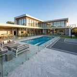 Vale Grey Limestone Bullnose Tiles for Pool Coping