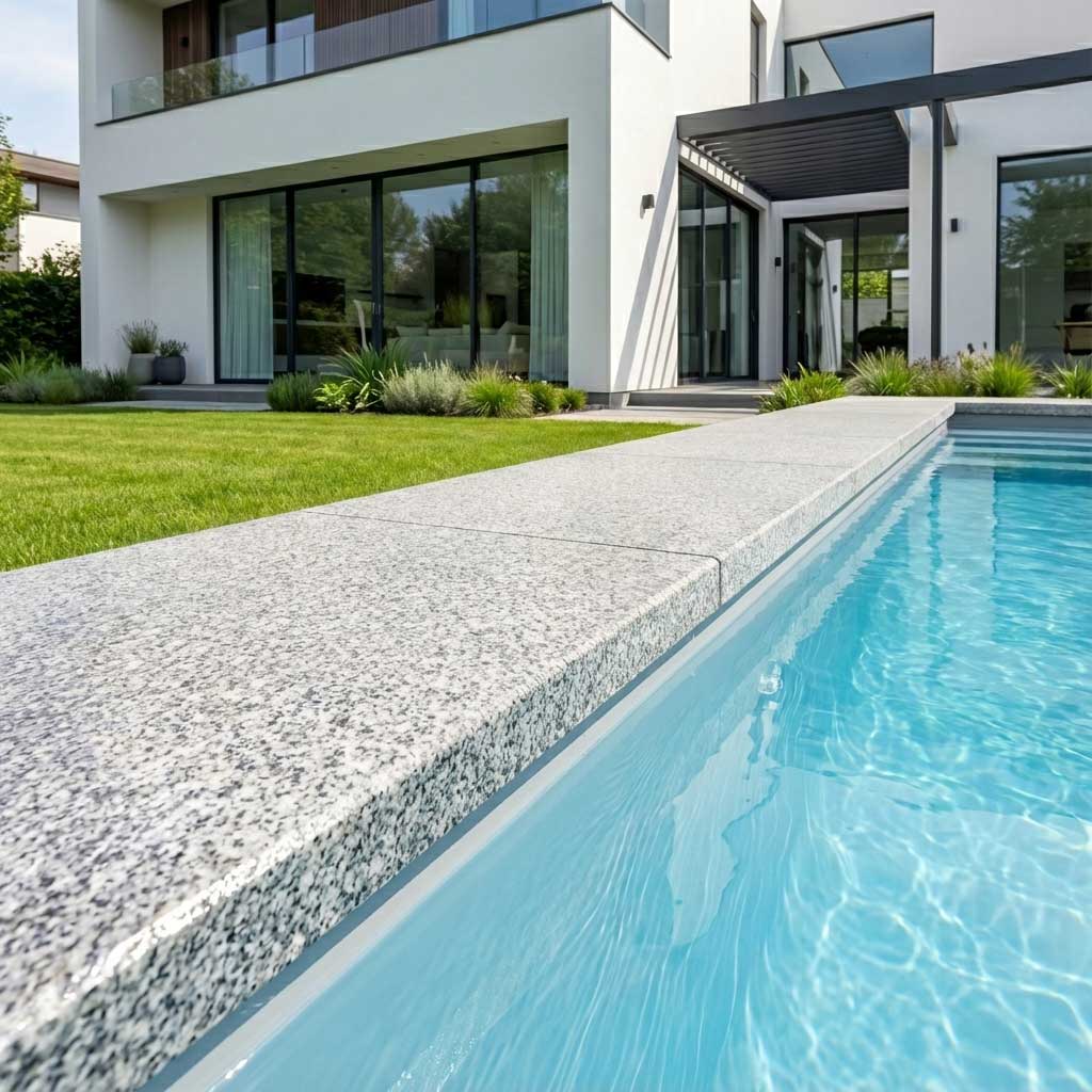 White Granite Dropface Close Up