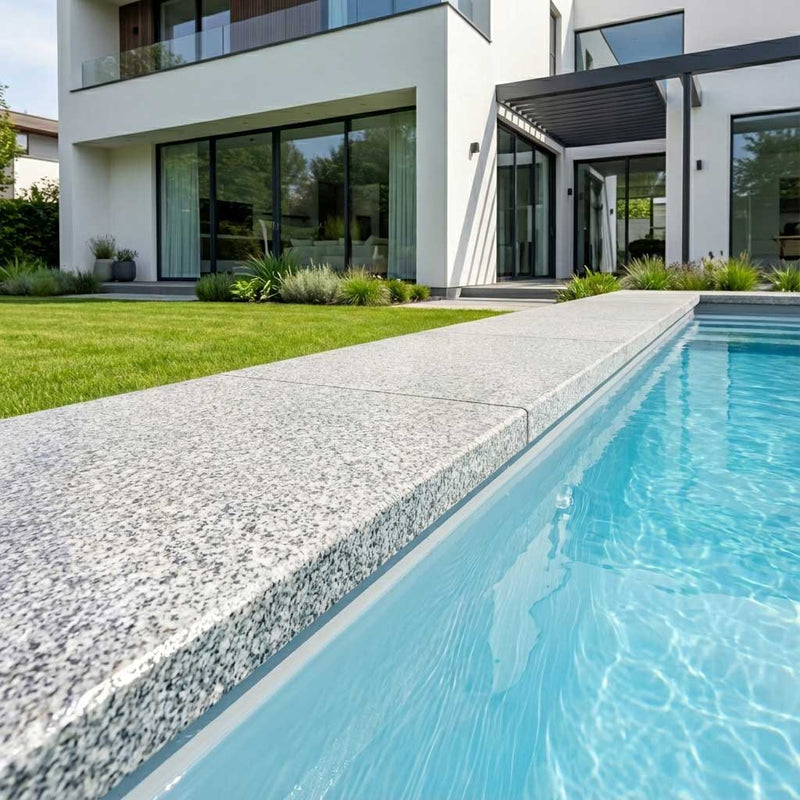 White Granite Dropface Close Up