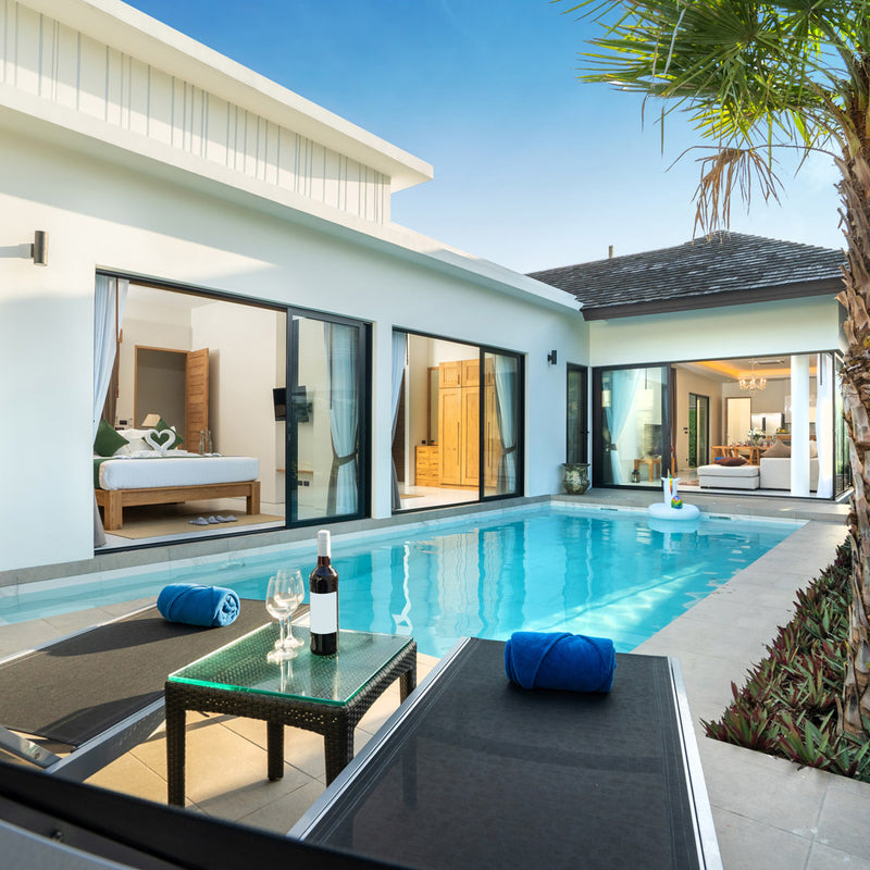White Granite Pool Pavers and Coping