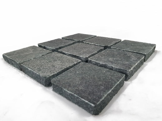  Cobblestones Exfoliated Black Granite